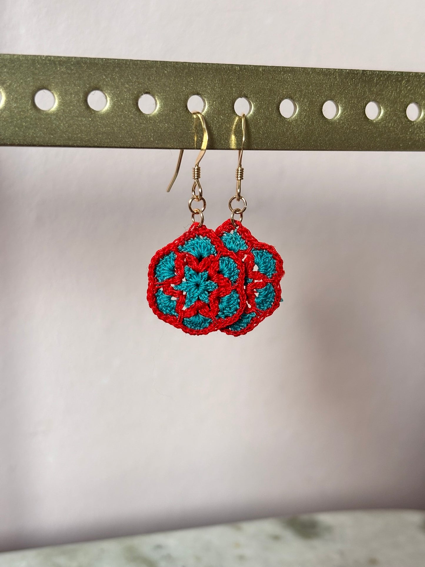 Crochet single bloem