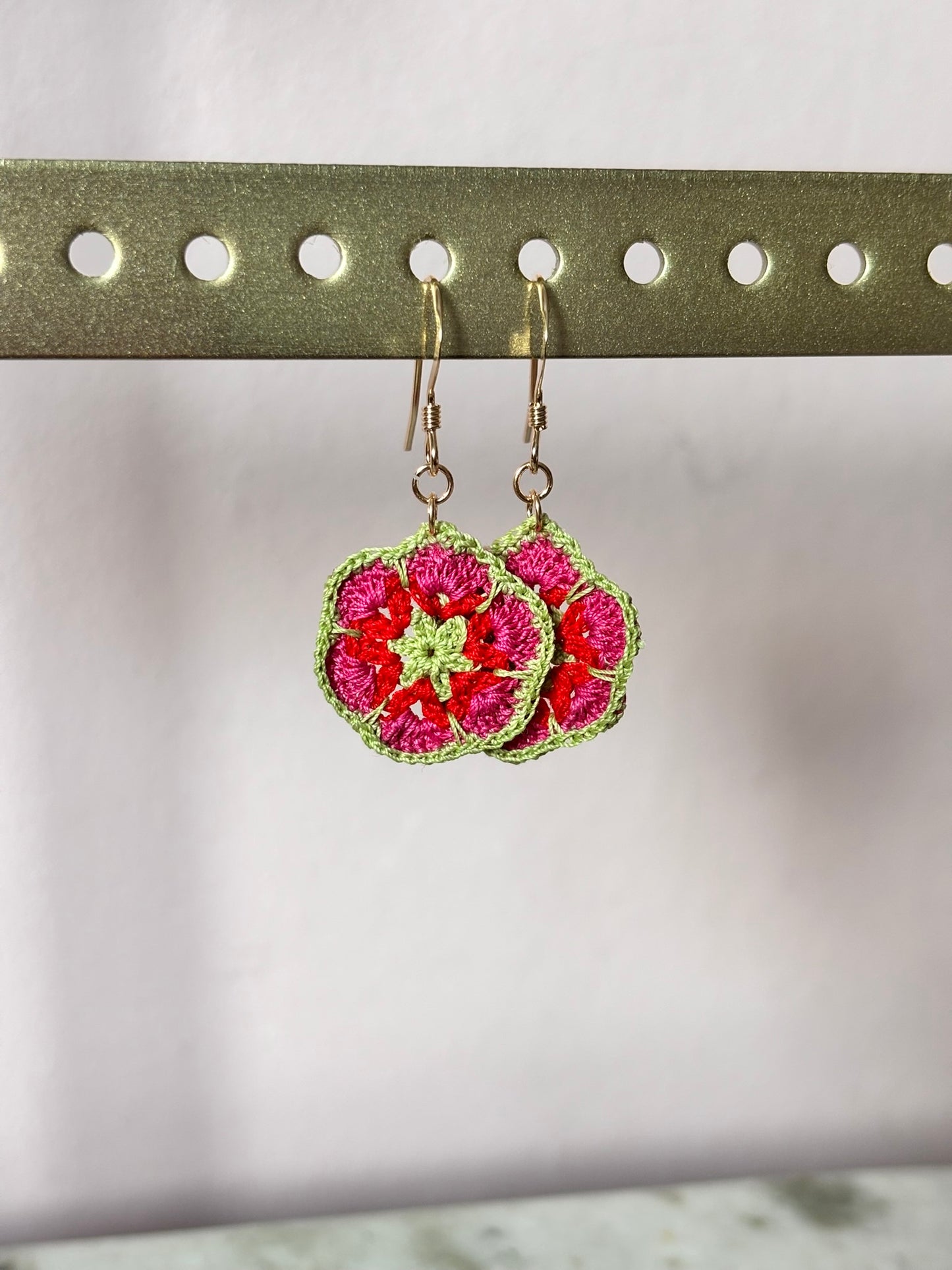 Crochet single bloem