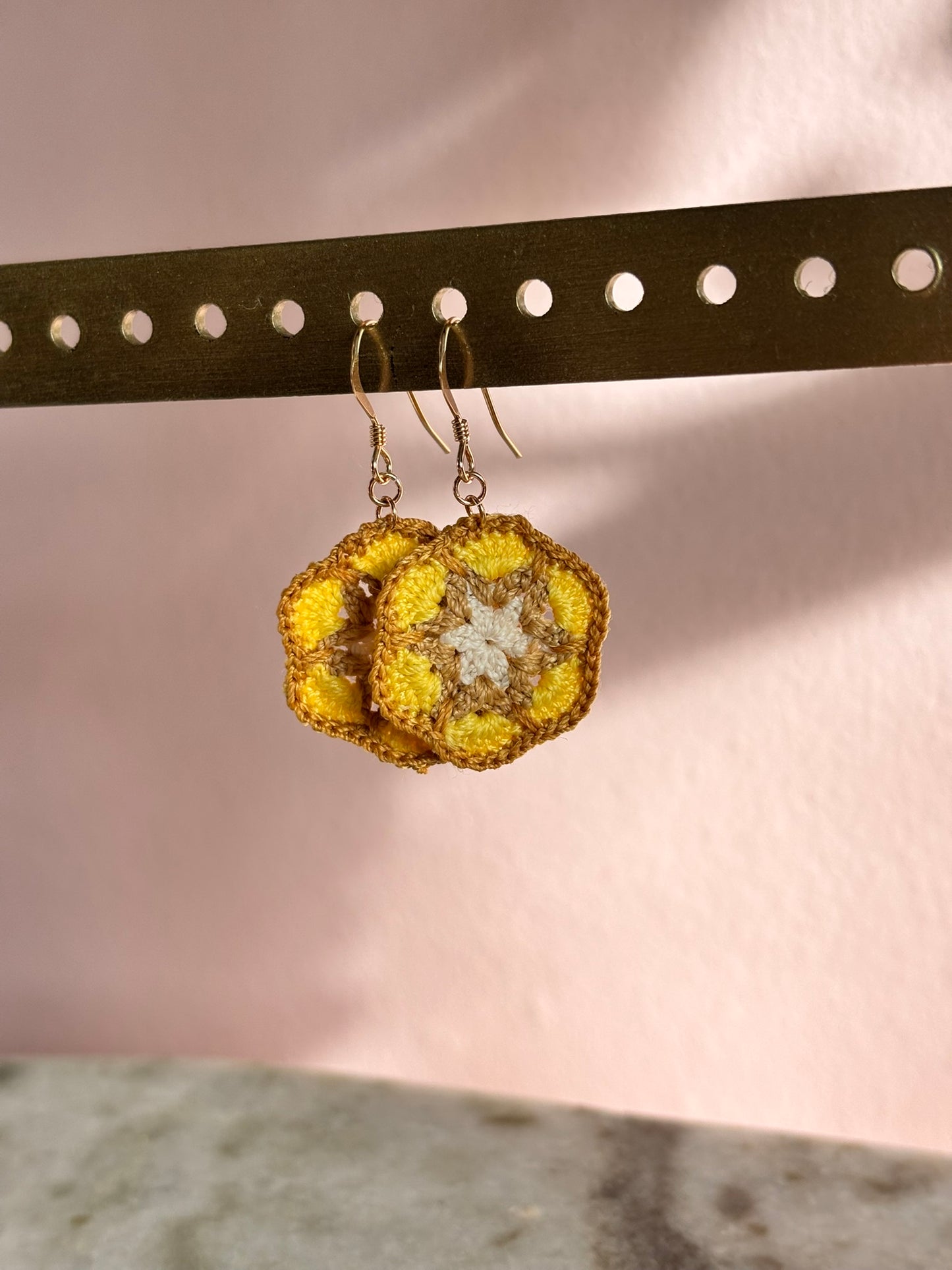 Crochet single bloem