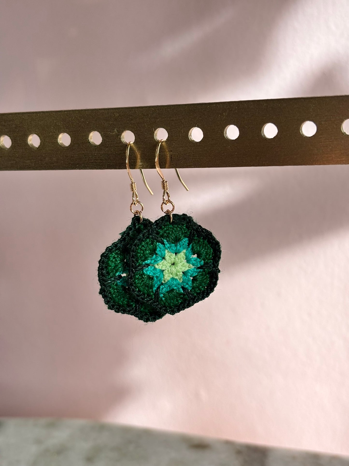 Crochet single bloem
