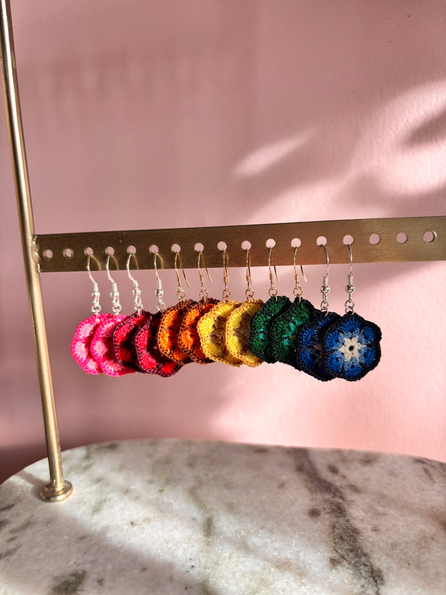 Crochet single bloem