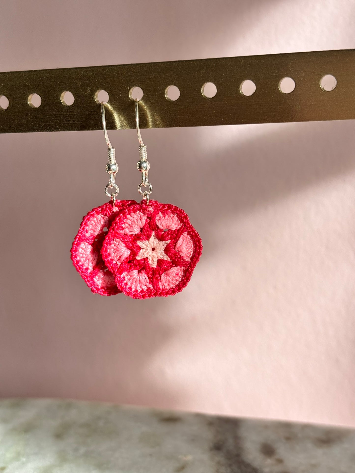 Crochet single bloem